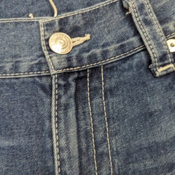 True Religion Mens Straight Leg Medium Wash Jeans - Picture 5 of 14